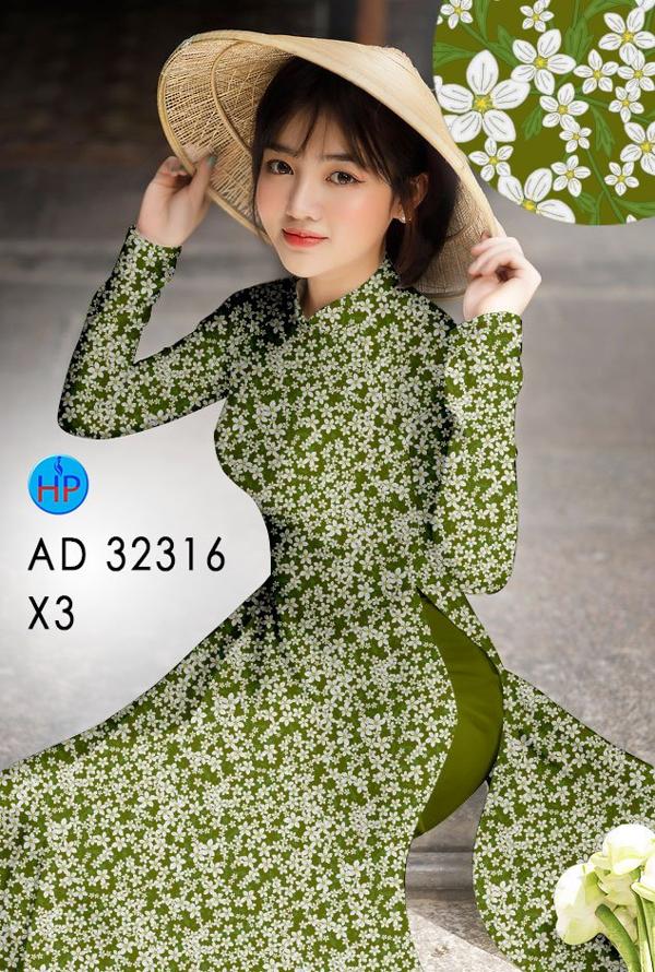 Vải Áo Dài Hoa Nhi AD 32316 6